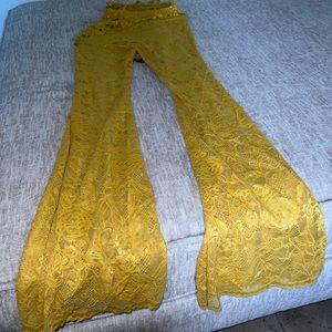 Fasion Nova Flare Mesh See Thru Matching Set